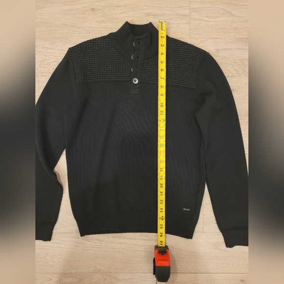 Hugo Boss men's sweater, size Small, black color, extrafine merino - Picture 4 of 7